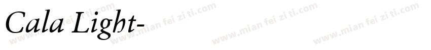 Cala Light字体转换